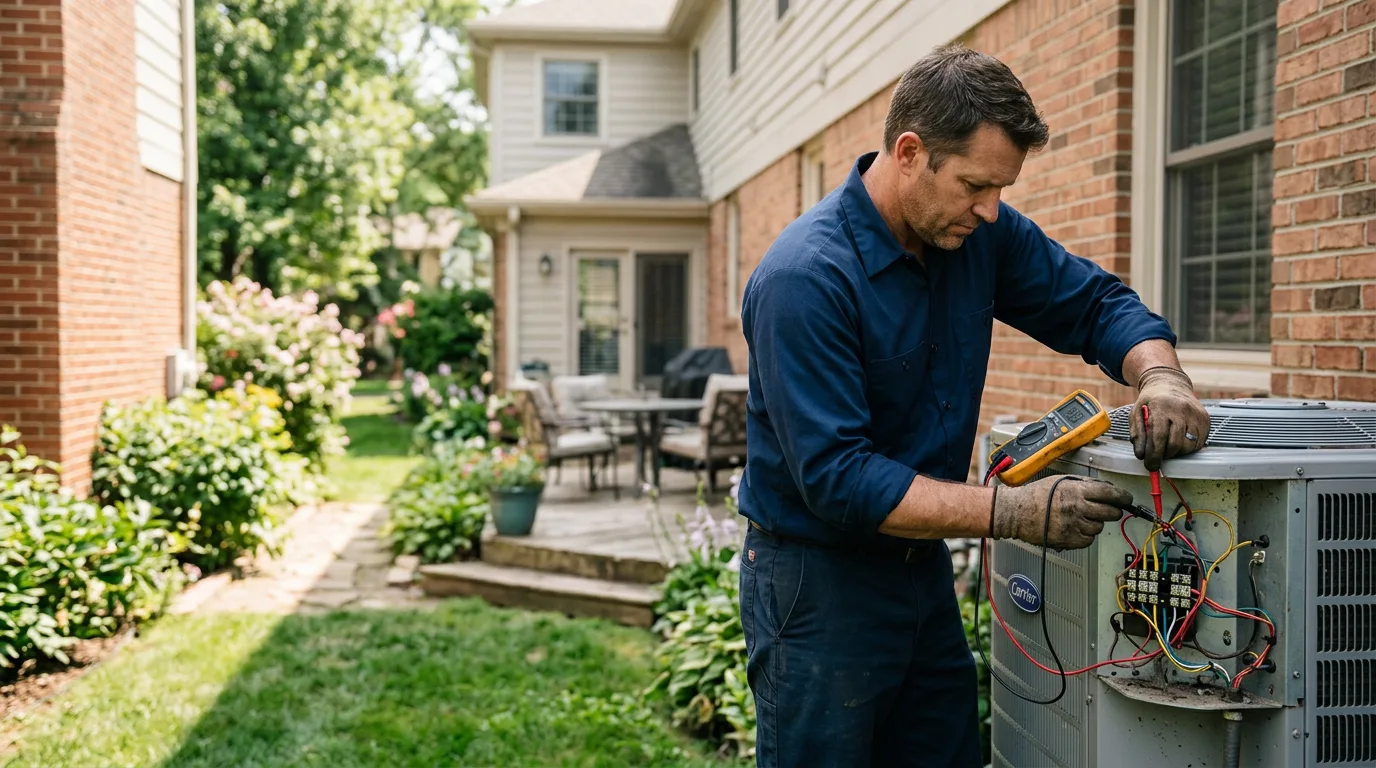 HVAC technician working near Quitman, LA